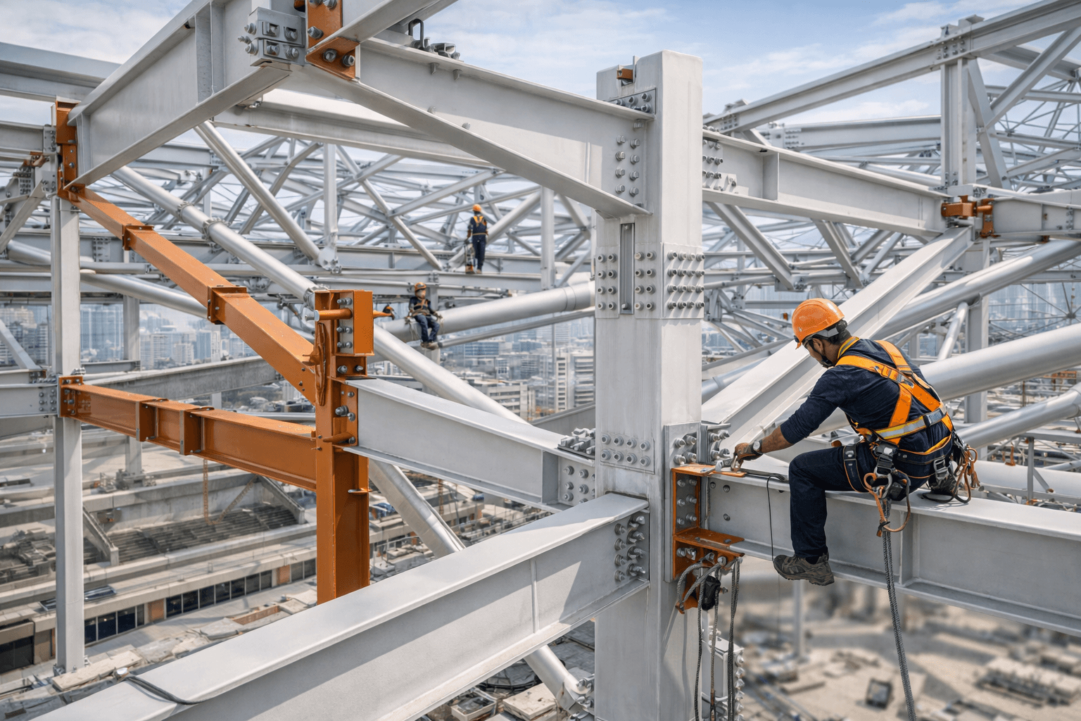 Architectural and structural steel fabrication and erection in UAE